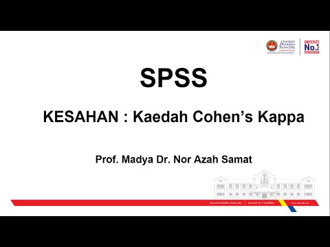SPSS Kesahan Kaedah Cohens Kappa