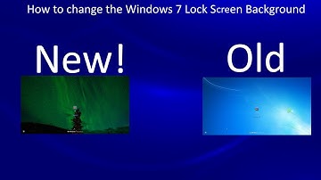 How to change the lock screen background on Windows 7