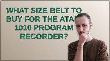 Retrocomputing: What size belt to buy for the Atari 1010 program recorder?