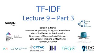 BSR 6806: Lecture 9 - Part 3 - TF-IDF - Giacomo Marino - ISMMS - Spring 2023