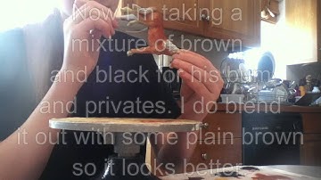 First Video ~Tutorial~ How to pastel a chestnut Paint model horse