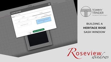 Using Framepoint to build a Heritage Rose sash window
