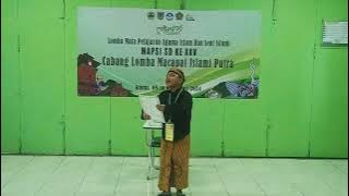 Juara 1, Macapat Putra MAPSI Jateng, Atha Fadhil Rizqullah, Kab. Kendal