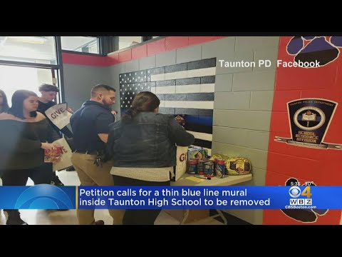 Petition Asks For 'Thin Blue Line' Mural To Be Removed From Taunton High School