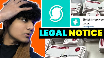 Simpl Legal Notice Hoga Police Case😰😰? |Simpl Bill Not Paid|Simpl Recovery Agent #simpl