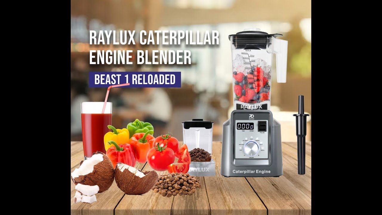 Raylux Caterpillar-Engine Digital Commercial Blender - 2L