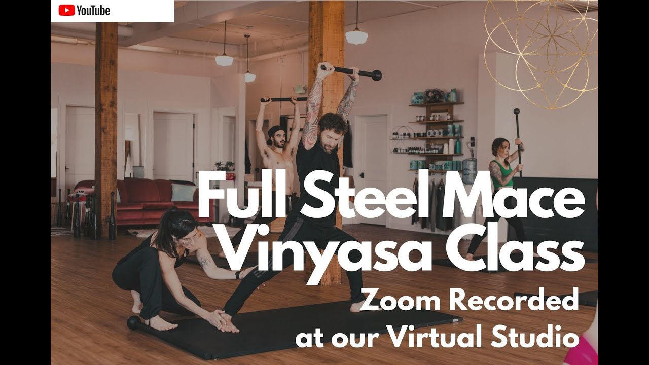 Full 1 Hour Steel Mace Vinyasa Workout - Thanksgiving Day at our Virtual Studio