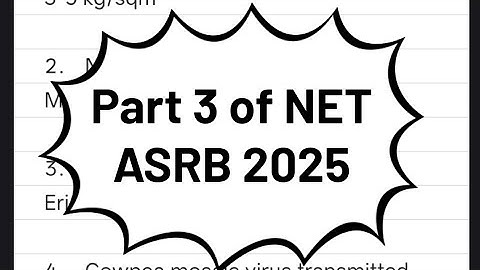 ASRB NET 2025 | part 3 of ASRB NET Entomology | 📝 memory based questions with their answer 