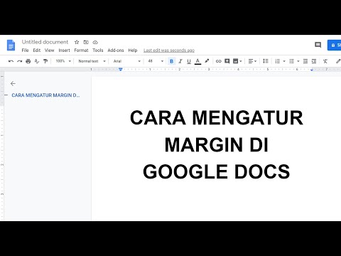 Cara Mengatur MARGIN di Google Docs