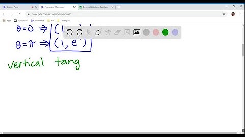 Find the points on the curve where the tangent is horizontal or vertical. If you have a graphing de…