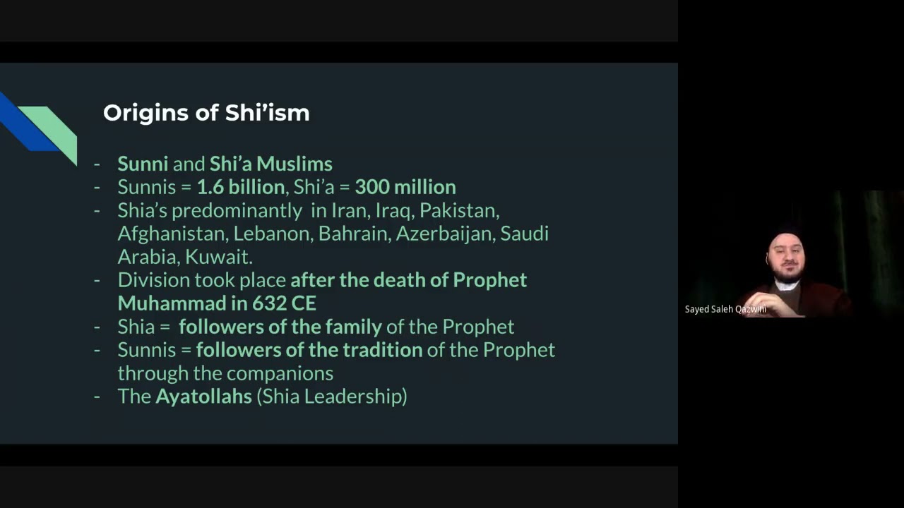 ⁣Origin of Shiism and Shi'a Genocide - Webinar with the Waterloo Region District School Board