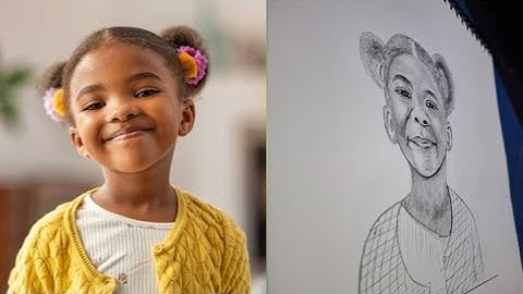 1#  how to draw portrait for practice:spep-by-step process A unique & simple Method