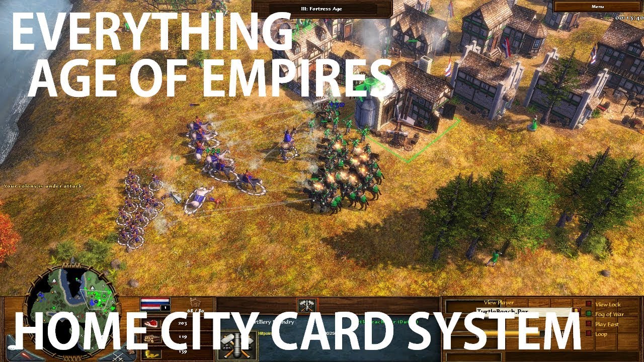 Everything Age Of Empires The Home City Card System Youtube