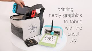 Printing Video Game Graphics on Fabric with Cricut Joy