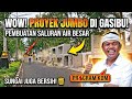 Pembuatan saluran air besar di area halaman gasibu bandung pogram kdm
