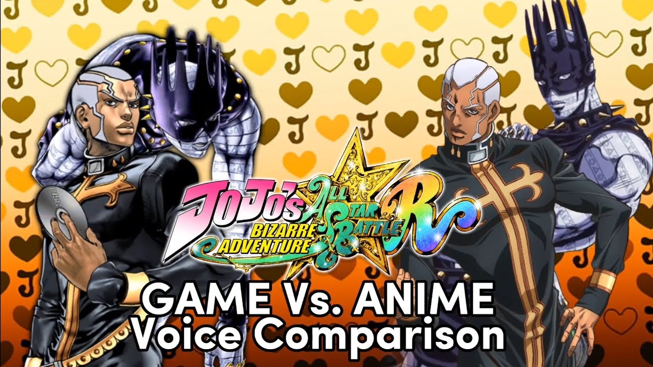 Jojo's All Star Battle R: Game Vs. Anime Voice Comparison #1
