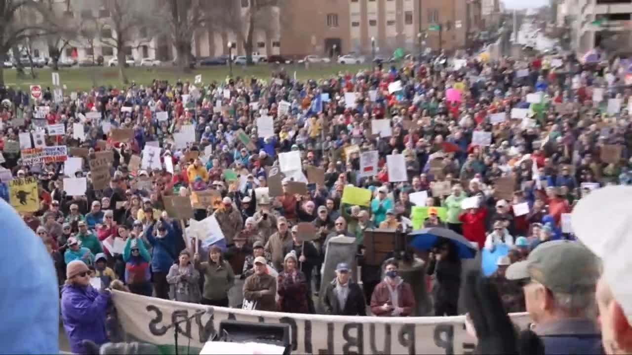 Rally on Capitol steps unites Idahoans in defense of public lands