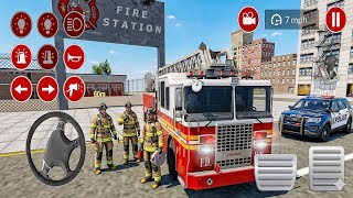 Game Real Fire Truck Driving Simulator 2026 - City Fire Truck - Android Gameplay HD 2556 screenshot 1