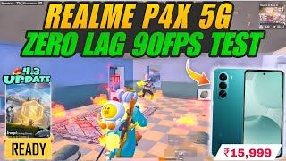 🔥Realme P4X BGMI 90FPS Test With FPS Meter - Heating Issue &amp; Gyro Fix