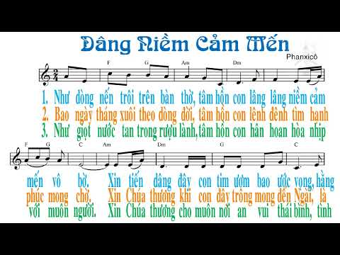 Video Dâng niềm cảm mến - Phanxico - VD - youtube
