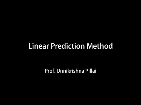 Pillai: Linear Prediction