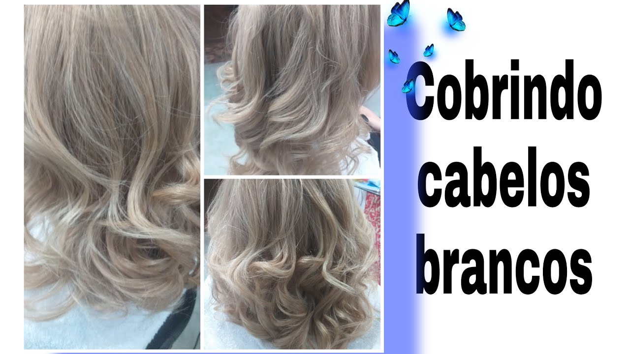 Cobrindo cabelos brancos e deixando super loiro