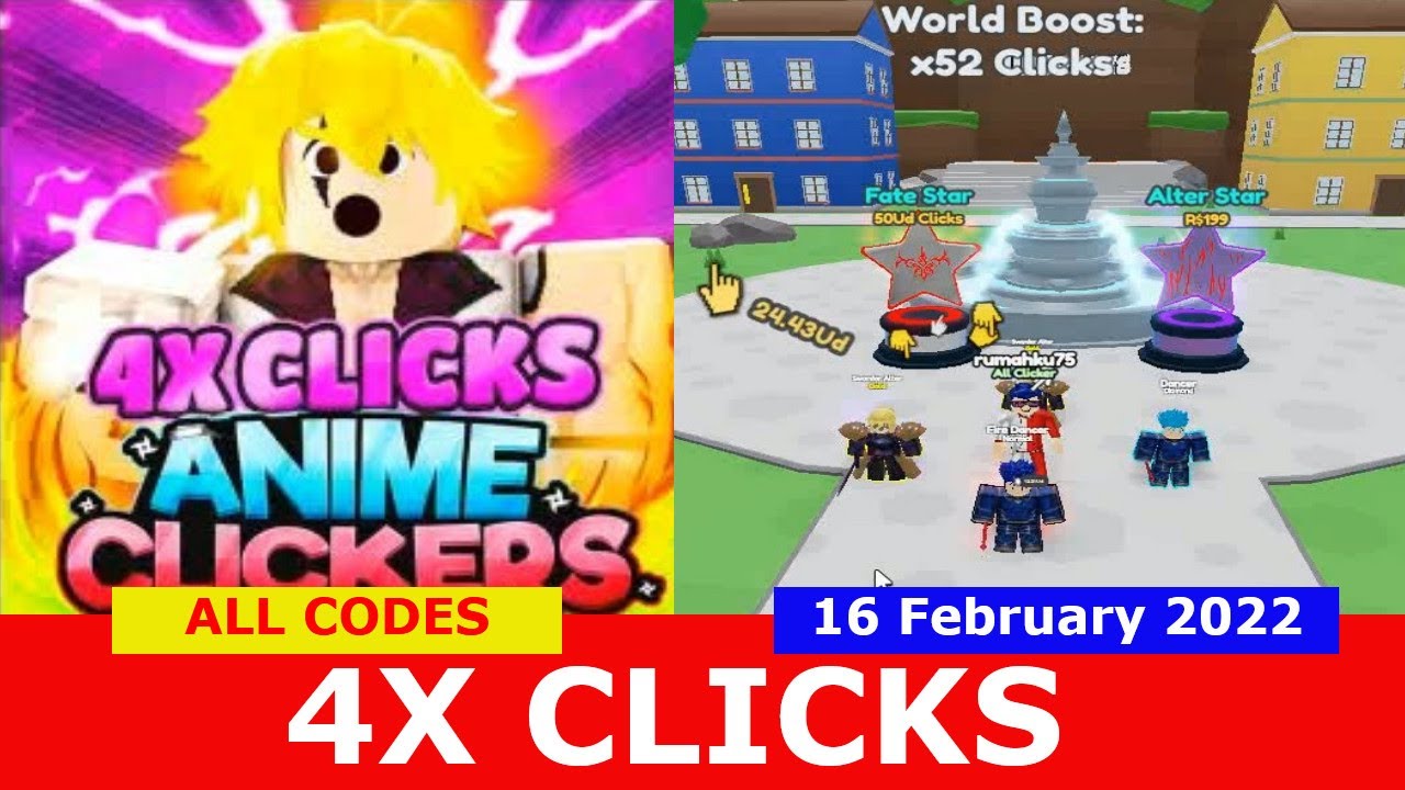 new-update-4x-clicks-all-codes-anime-clickers-simulator-roblox-february-16-2022-youtube