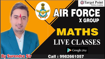MATHS CLASS 01  | Exam Questions | by Surendra Sir | Target Point Defence Academy