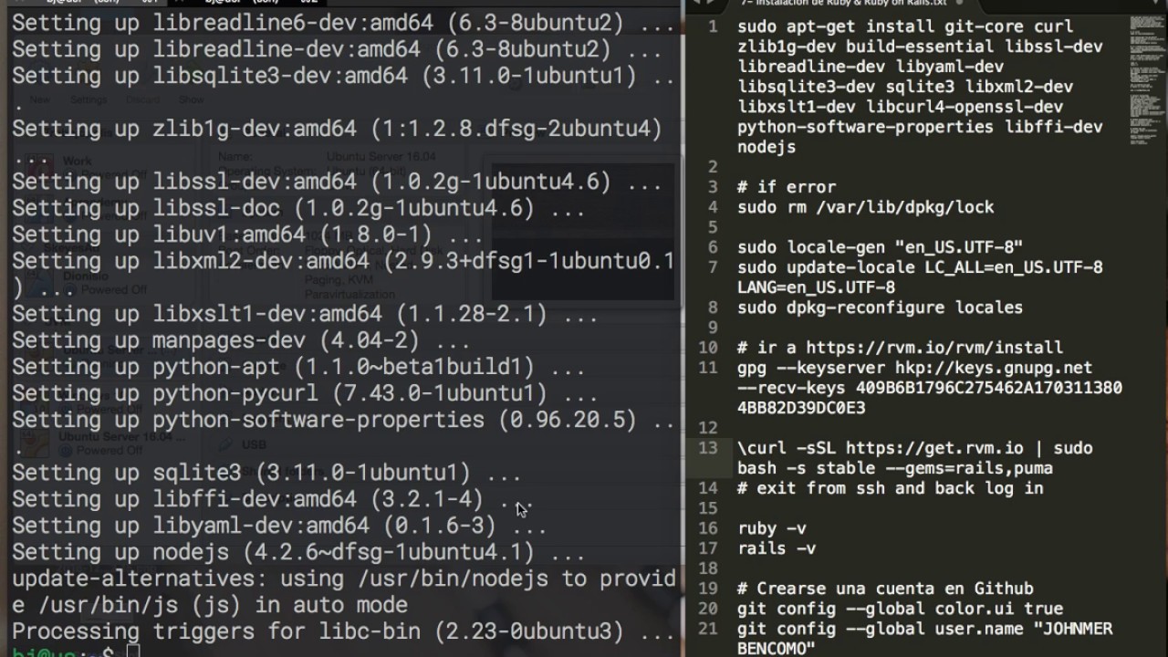 7- Parte 1 - Instalación de Ruby, Ruby on Rails & PostgreSQL - YouTube