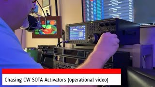 Chasing CW SOTA Activators (operational video) #hamradio #ts890s #HF #cw #antenna #doublet #sota