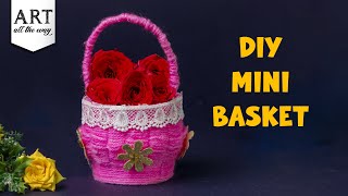 Mini Basket DIY | Mini Paper Cup Basket | Home Decorating Ideas | Basket Ideas | @VENTUNOART