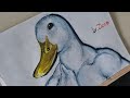 Acrylic practice : Duck man 