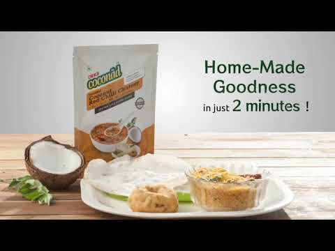 KLF Coconad Instant Red Chilli Coconut Chutney - How to Prepare Video