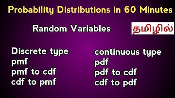 12th Standard  Mathematics | Probability Distribution | Random variables  | Chapter  11 Tamil