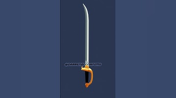 Low Poly Cutlass #blender #blender3d #3d #lowpoly #blendermodeling #darrenzcon #animation