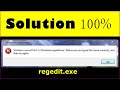 Regedit not working fix  windows ne peut pas trouver regeditexe  cannot find regedit exe error