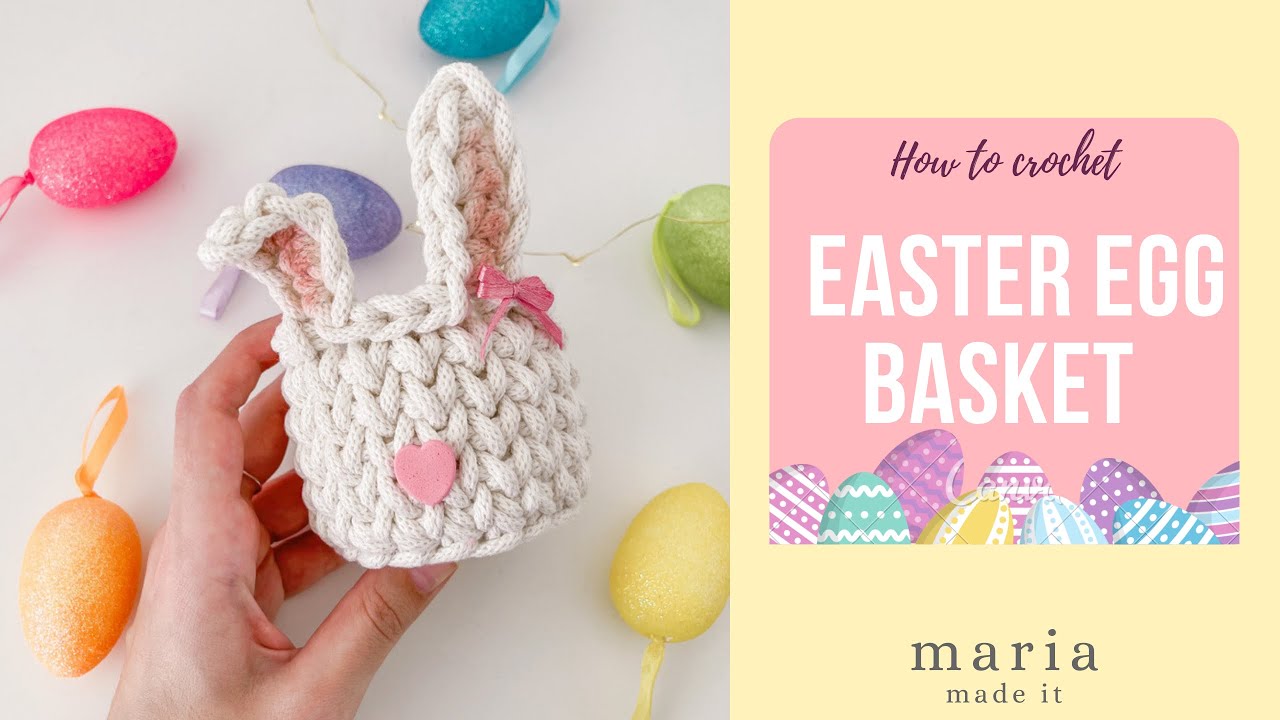 Πασχαλινό Καλαθάκι με Σχέδιο Λαγουδάκι για τα Αυγουλάκια μας.