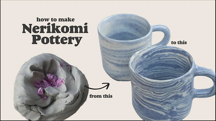 How to make NERIKOMI pottery ~ the full ceramic process from start to finish (no wheel)