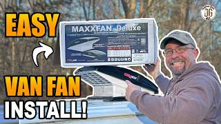 MaxxFan Deluxe Install in Our Chevy Express Camper Van (Step-by-Step DIY Guide)