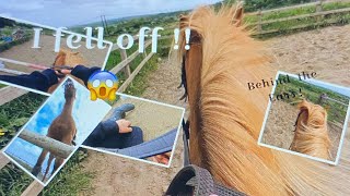 Gopro behind the ears !! *I fell off !!* *eventful ride!*