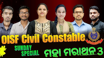 OISF || CIVIL CONSTABLE 4200+ || Full Mock MARATHON 3 | Non-Stop Practice Class | Odisha Police 2025