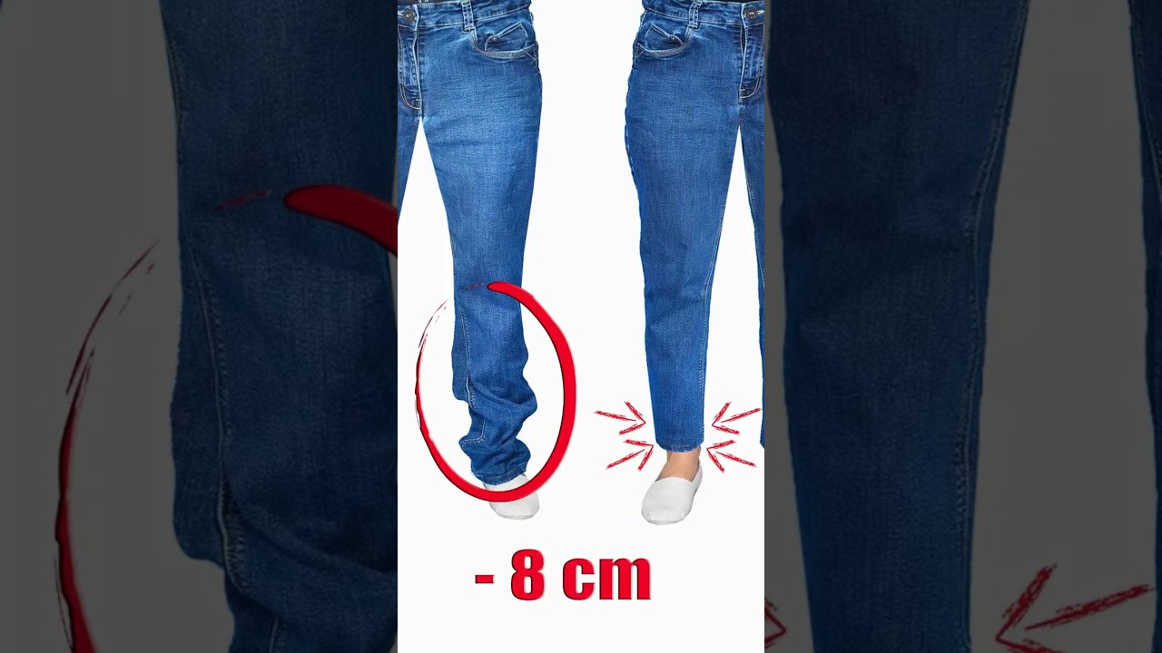 How to hem jeans in 5 minutes while keeping the original hem! Miarti 🧵✂️