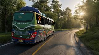 BUS ALS FULL MUATAN DI LINTASAN SUMATRA ETS2 INDONESIA screenshot 2