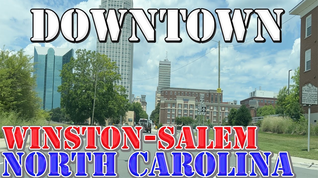Winston-Salem - North Carolina - 4K Downtown Drive