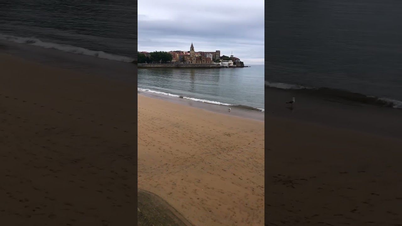 ❌ Miraaaa!. 👀 Así  es un Día en la Playa de San Lorenzo de Gijón ❌