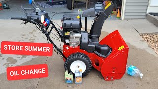 Getting Ready to Store Your Snowblower For the Summer / Oil Change