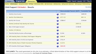 Pennsylvania child support calculation (2020)