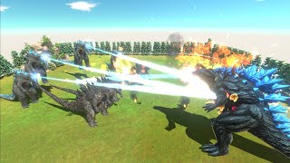 How many Godzilla 2014,2021 can defeat Godzilla Earth - Animal Revolt Battle Simulator