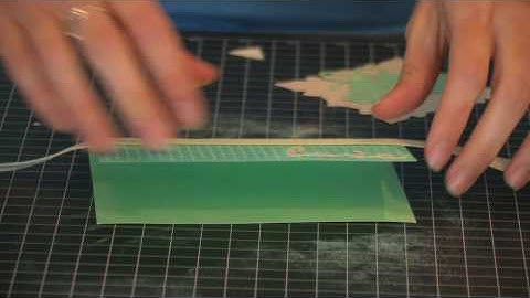 Wedding Card (Step 3) - Using the Swiss Dots Cuttlebug A2 Embossing Folder