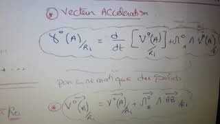 MÉCANIQUE RATIONNELLE : Résumé / CINÉMATIQUE screenshot 5